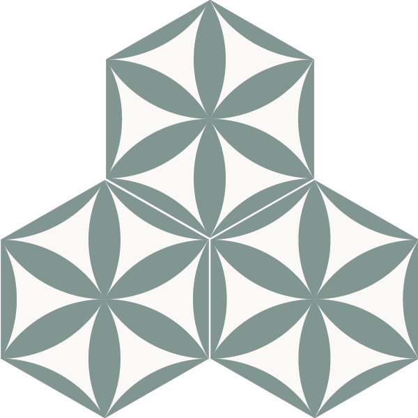 Mission Cement Tile Fiore Hexagonal 2